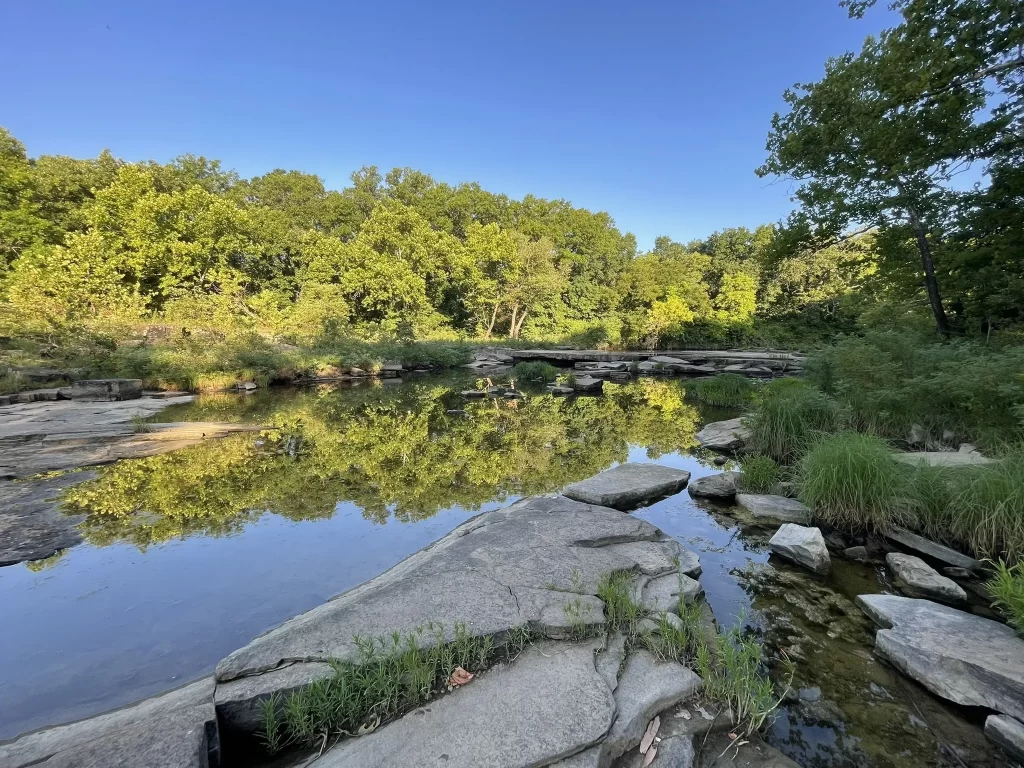 Sand Creek Falls Trail, Osage Hills State Park