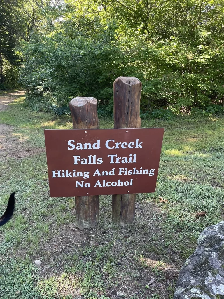 Sand Creek Falls Trail, Osage Hills State Park